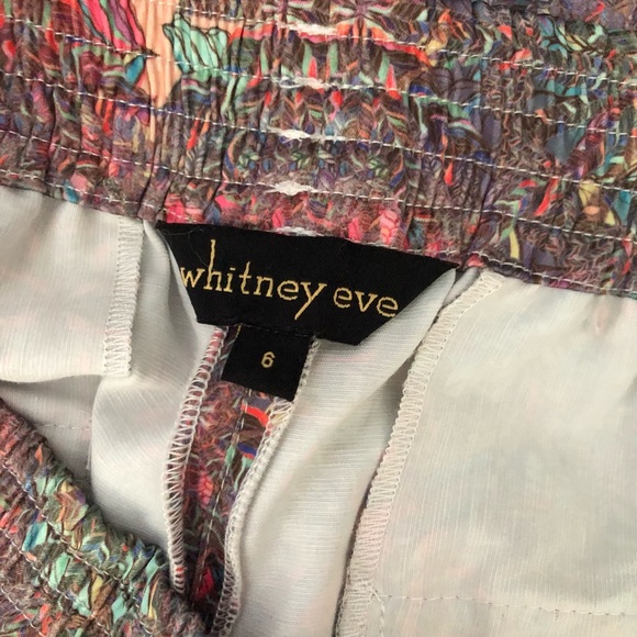 Whitney Eve Satin Finish Dress Pants Fun Pattern Pockets Size 6 - Picture 4 of 5